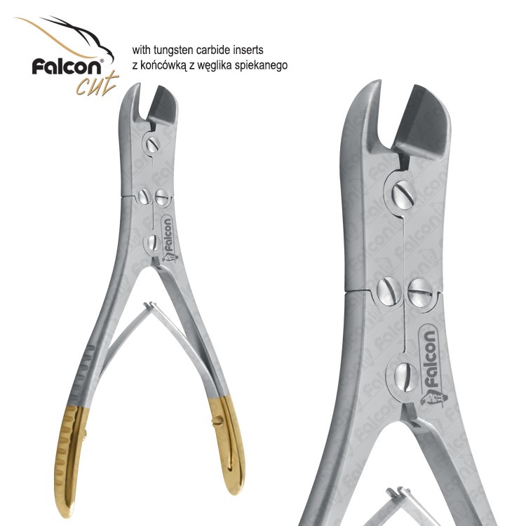 Falcon-Cut wire cutter x-action angled 155mm TC