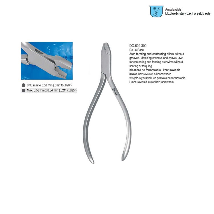 Pliers arch contouring De la Rosa 