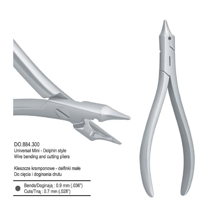 Pliers wire bending and cutting universal Dolphin style small