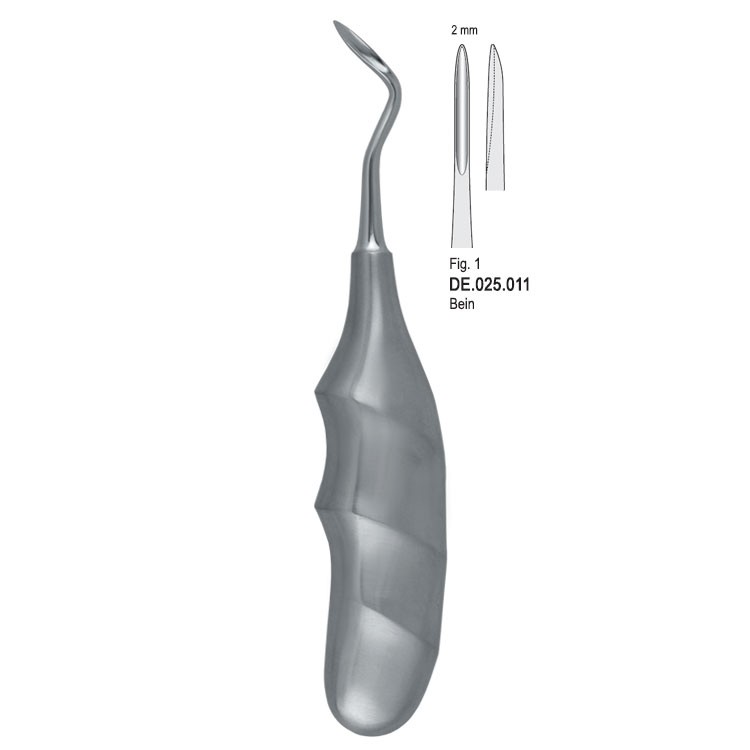 Elevator Bein 2mm anatomical handle fig. 1