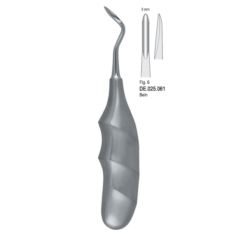 Elevator Bein 3mm anatomical handle fig. 6