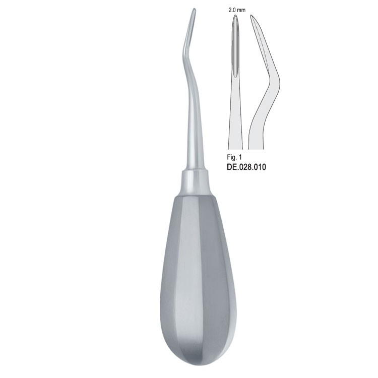 Elevator Bein 2mm fig. 1 bayonet distal