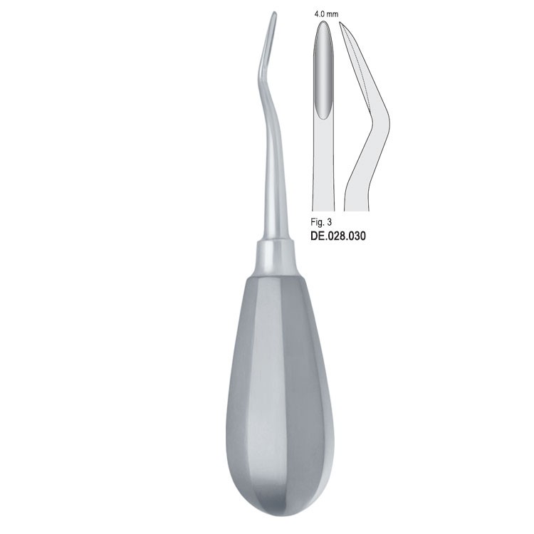 Elevator Bein 4mm fig. 3 bayonet distal