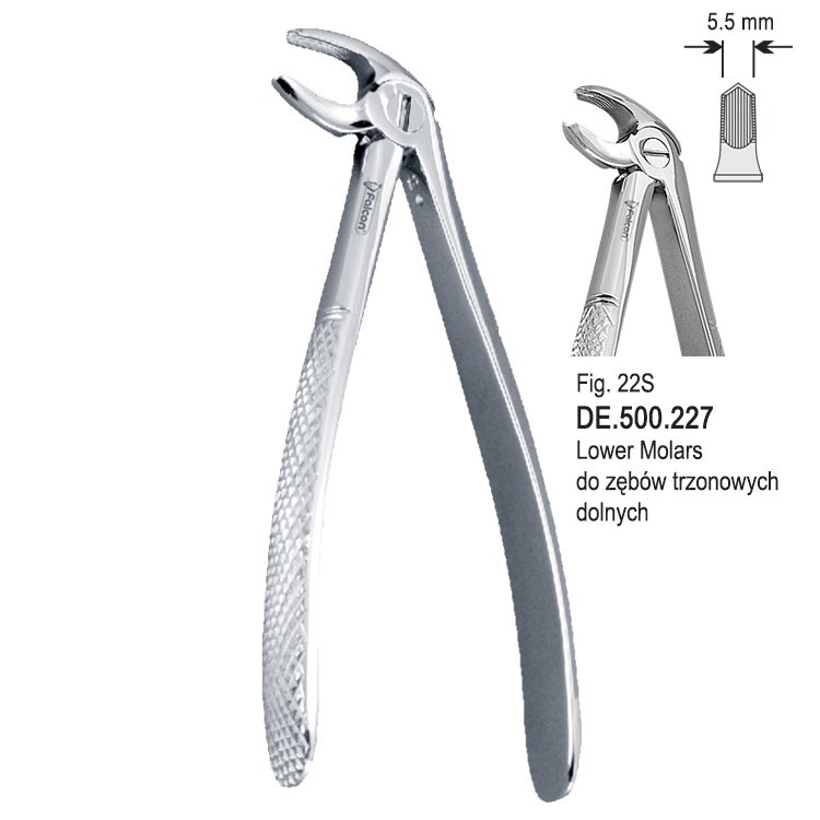 Extraction forceps children pattern fig. 22S