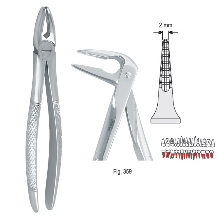 Extraction forceps European pattern fig. 359