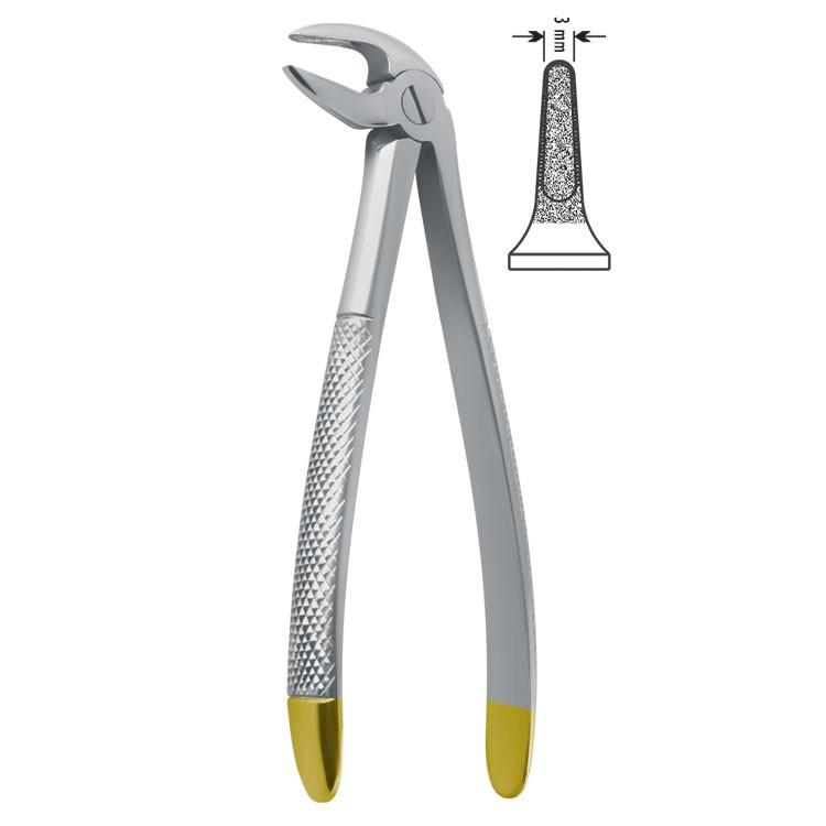 Diamond-Grip Extraction forceps European pattern fig. 33A