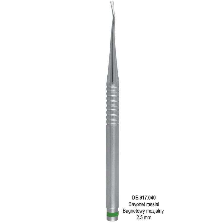 Luxating hybrid micro serrated bayonet mesial 2.5mm (Green)