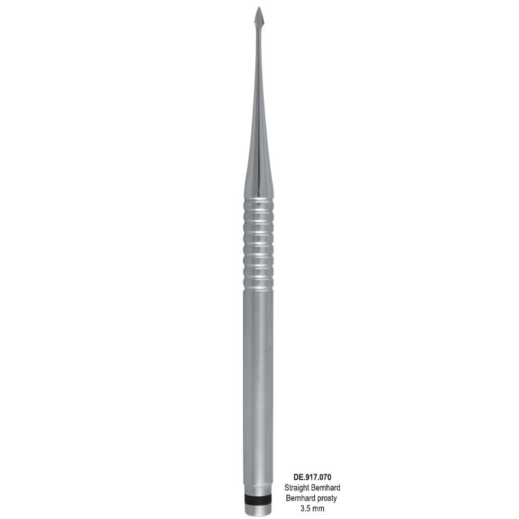 Luxating hybrid micro serrated straight Bernhard 3.5mm (Black)