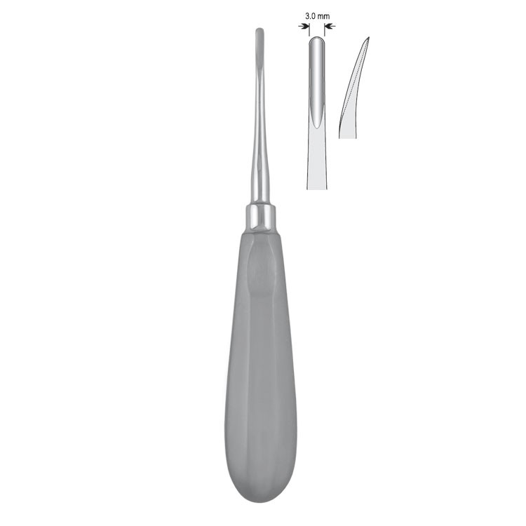 Luxation elevator curved 3mm fig. 4