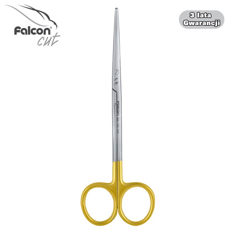 Falcon-Cut Scissors Metzenbaum-Delicate BL/BL curved 145mm 