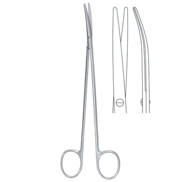 Scissors Metzenbaum-Delicate BL/BL curved 180mm