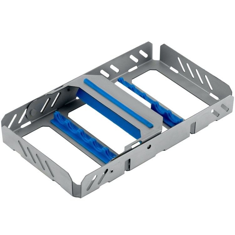 Moderna cassette tray for 5 instruments 185x110x25mm, blue