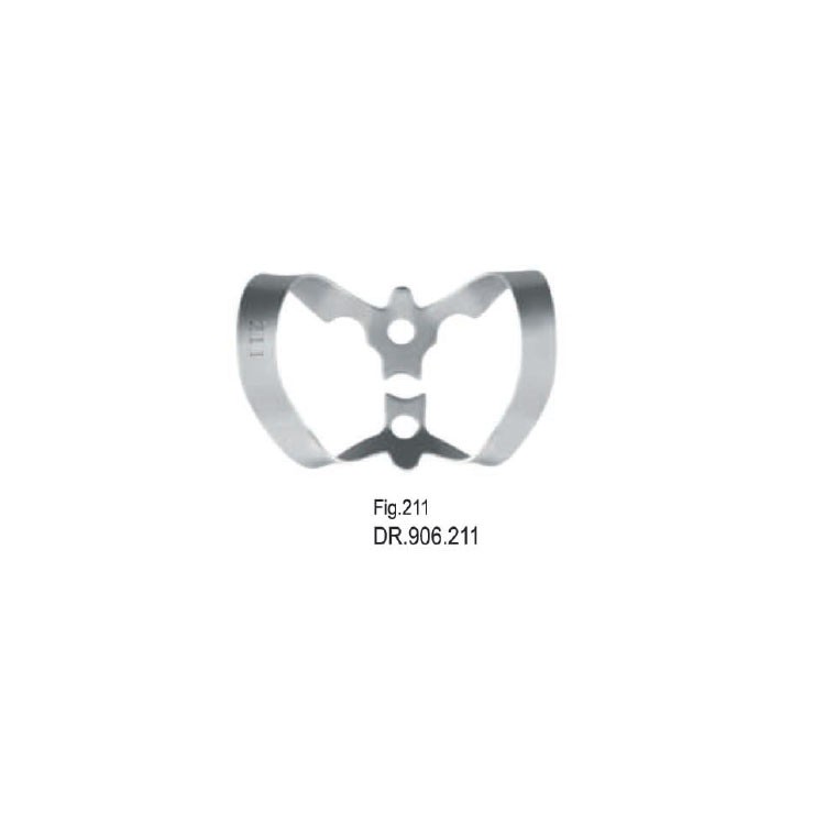 Rubber dam clamp fig. 211