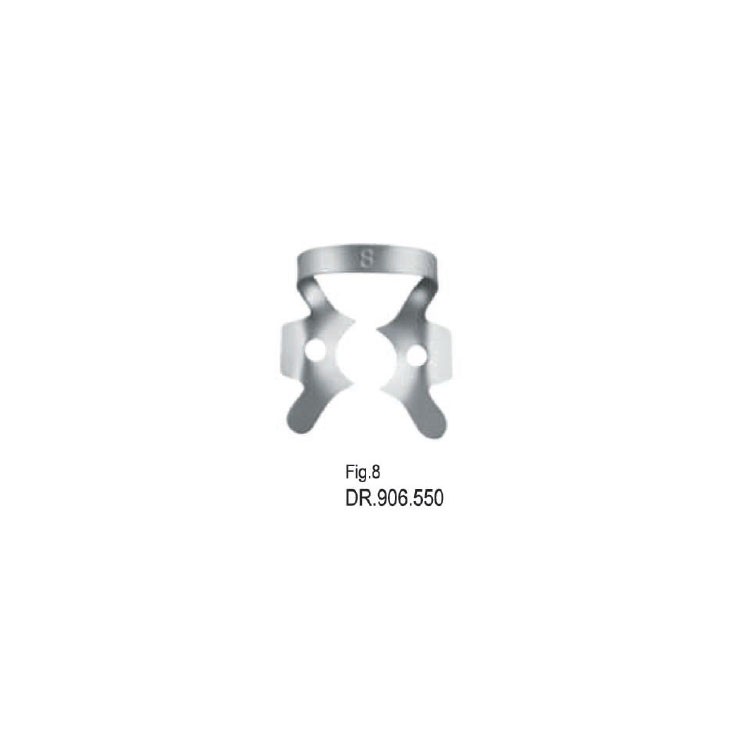 Rubber dam clamp fig. 8