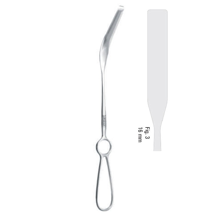 Retractor ramus medial Burton 16mm, 300mm