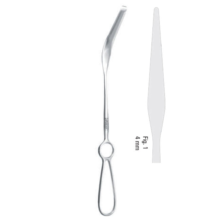 Retractor ramus medial Burton 4mm, 300mm