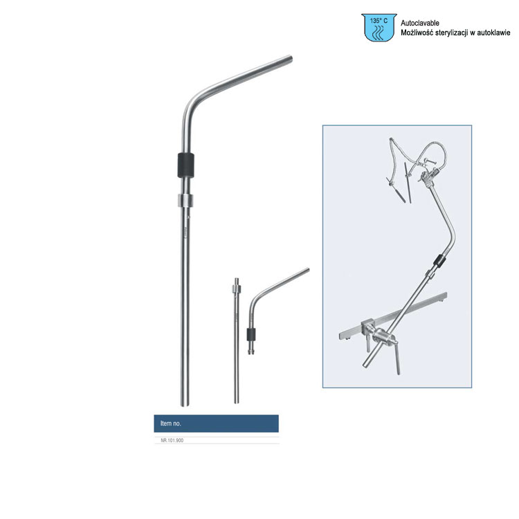 Retractor system brain Yasargil-Leyla, two pieces rod 