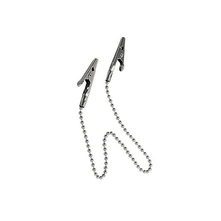 Color-Coded Metal Bib Chain White