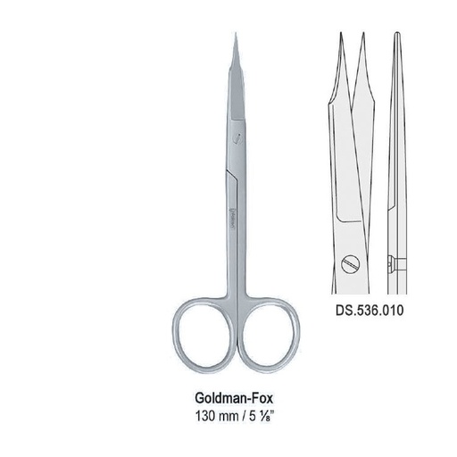 [DS.536.010] Scissors Goldman-Fox straight 130mm