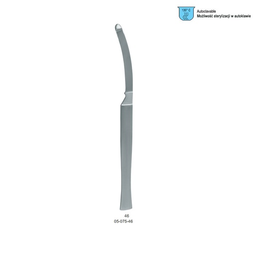 [BK.150.460] Scalpel stainless steel probe end curved fig. 46