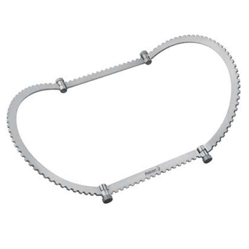 [BR.820.020] Falcon universal ring retractor, oval ring segmented medium 495x267mm