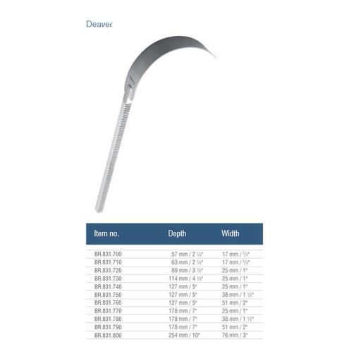 [BR.831.700] Falcon universal ring retractor, blade Deaver 57x17mm