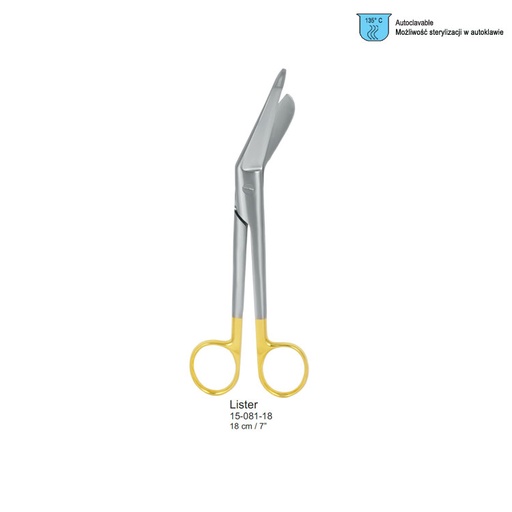 [BS.933.180] Falcon-Cut Scissors bandage Lister 180mm