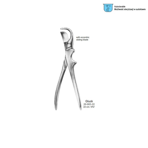 [CS.435.210] Shear rib cutting Gluck 210mm / 8 1/4"