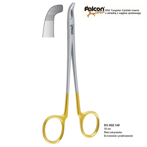 [DV.432.160] Extraction forceps 160mm TC