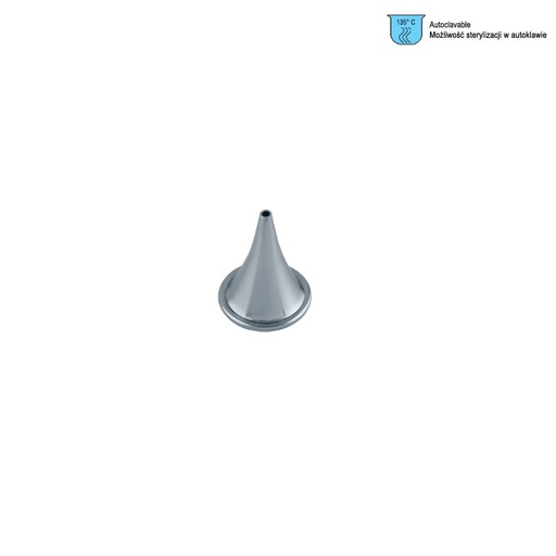 [FO.075.020] Specula ear Politzer round Ø 2.0mm, Brass CP
