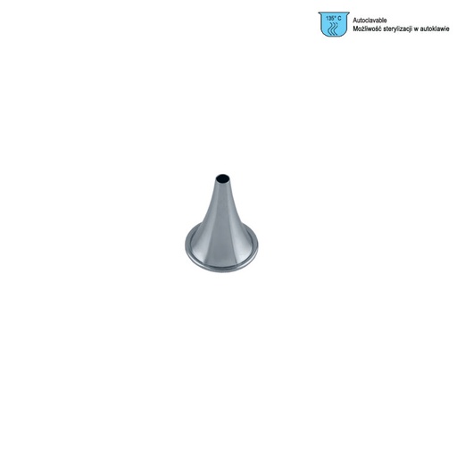 [FO.079.050] Specula ear Hartmann round Ø 5.0mm, Brass CP