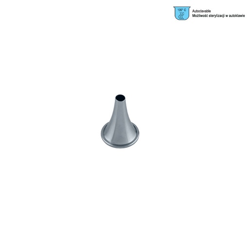 [FO.079.065] Specula ear Hartmann round Ø 6.5mm, Brass CP