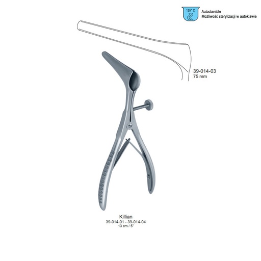 [FR.080.075] Specula nasal Killian without screw 75x140mm
