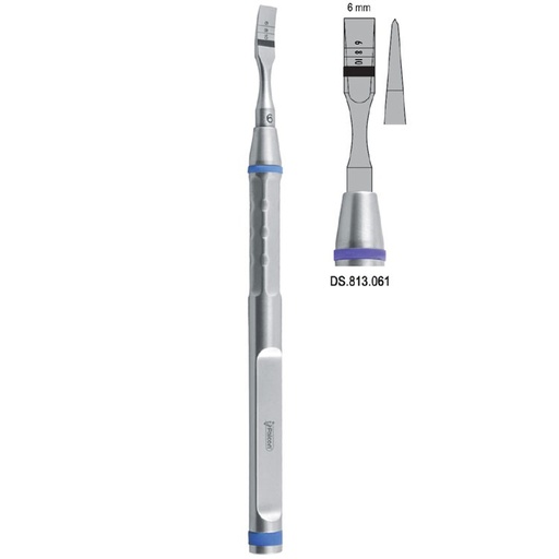 [DS.813.061] Osteotome With Marking Straight 6mm