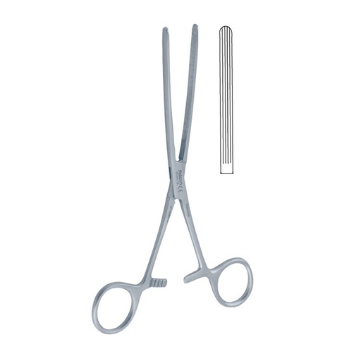 [GA.200.130] Clamp intestinal Kocher-Baby straight 130mm 