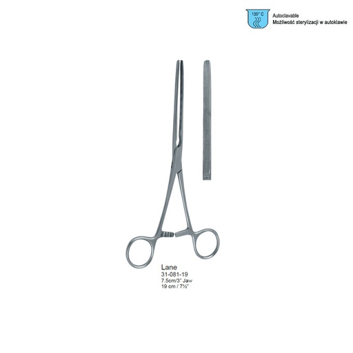 [GA.218.215] Clamp intestinal Lane straight 215mm