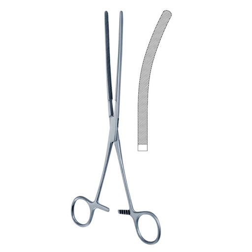 [GA.227.235] Clamp intestinal Doyen curved 235mm