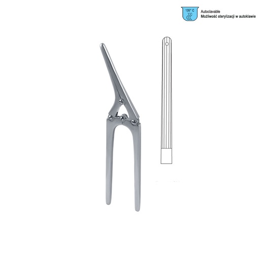 [GA.655.210] Clamp intestinal anastomosis Payr with pin 210mm / 8 1/4"