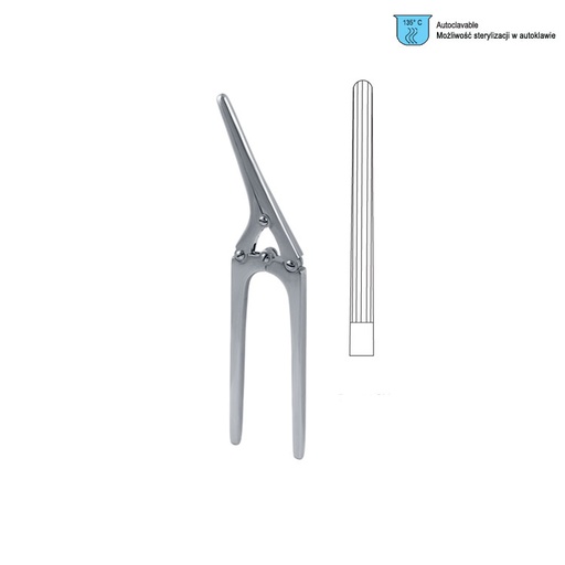 [GA.665.210] Clamp intestinal anastomosis Payr without pin 210mm / 8 1/4"
