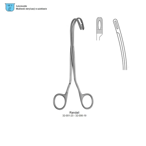 [GG.063.010] Forceps kidney stone Randall fig.1, 225mm