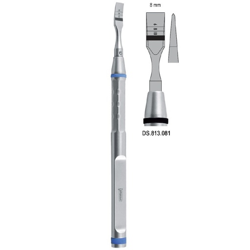 [DS.813.081] Osteotome With Marking Straight 8mm