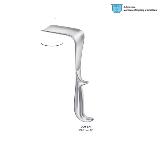 [GN.212.030] Specula vaginal Doyen 120x35mm, 240mm