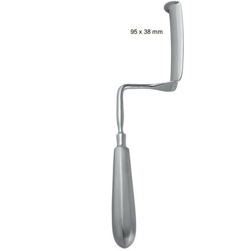 [GN.229.290] Retractor vaginal Wertheim 95x38x290mm