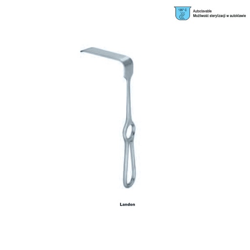[GN.240.190] Retractor vaginal Landon 90x25x190mm