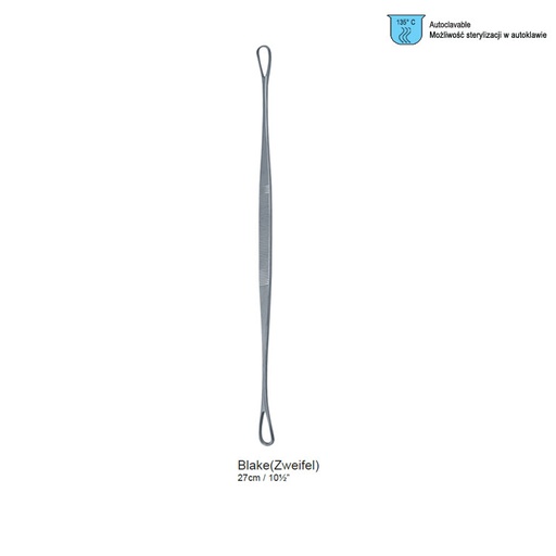[GO.104.010] Curette uterine Blake DE sharp-blunt 275mm