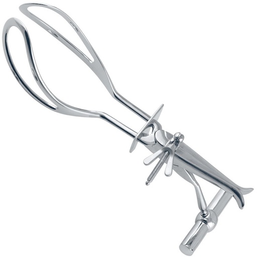 [GO.838.400] Forceps obstetric Haig Fegusson with handle 400mm