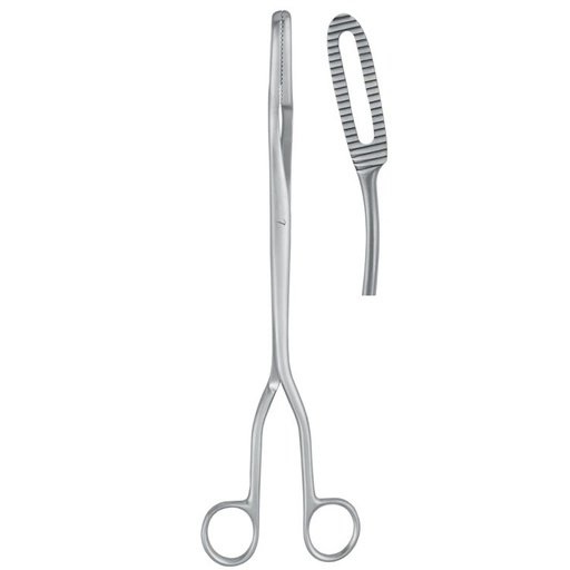 [GO.891.010] Forceps ovum-placenta Sopher curved 12x280mm