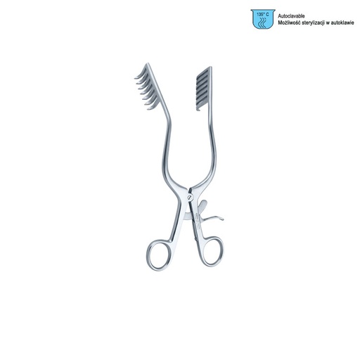 [NR.651.020] Retractor SR Miskimon sharp angled 7x7 220mm
