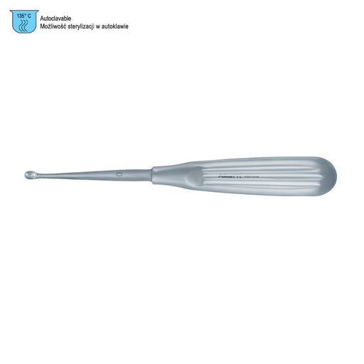 [OC.713.000] Curette bone SE Volkmann oval fig. 0, 170mm