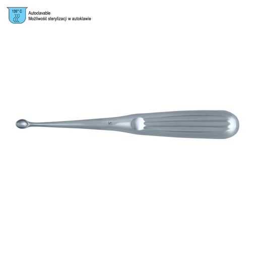 [OC.738.050] Curette bone SE Spratt oval fig. 5, 170mm